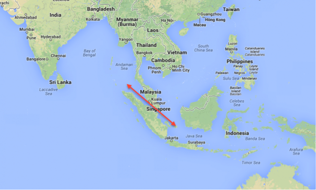 Самые большие проливы Индийского океана — список, характеристика и карта